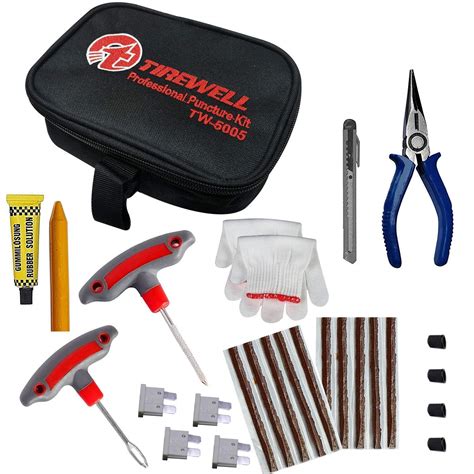 Tirewell Tw In Universal Tubeless Tyre Puncture Kit With