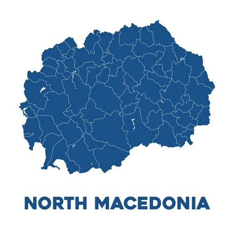 Detailed North Macedonia Map 38026184 Vector Art at Vecteezy