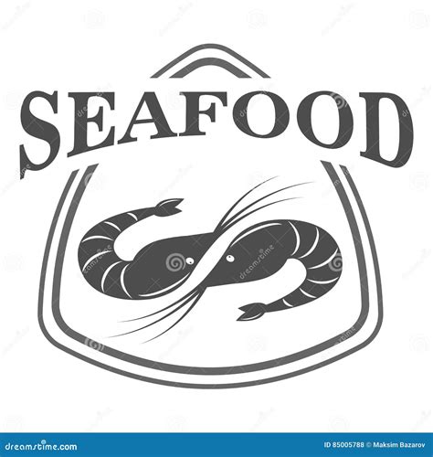 Seafood Logo Design Template Stock Vector Illustration Of Dinner