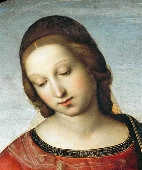 Raffaello Sanzio Madonna Terranuova Dettaglio Circa Olio