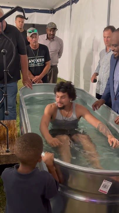 Man Gets Baptized At Tent Revival 🥹🌊😭miracles Love Holyspirit Jesus