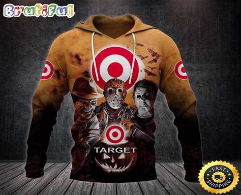 Target Logo With Michael Myers And Freddy Krueger And Jason Voorhees