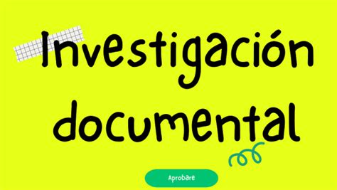 Investigación documental tipos metodología ejemplos