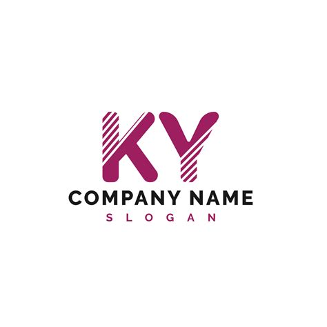 ky letter logo design ky letter logo vector illustration vector