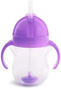 Munchkin Oz Any Angle Weighted Straw Trainer Cup Purple Amazon In