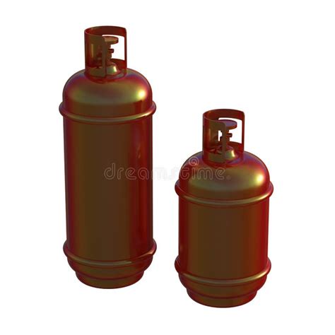 Propane Gas Cylinder Isolated On A White Background 3d Illustration