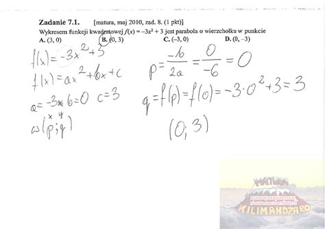 Funkcja Kwadratowa Zadania Filozofia Studocu