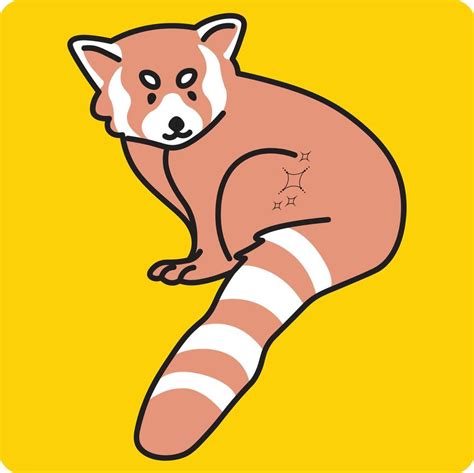 Cartoon happy raccoon isolated on yellow background 22006062 Vector Art at Vecteezy