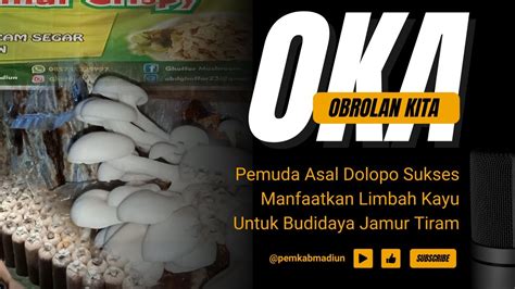 Pemuda Asal Dolopo Sukses Manfaatkan Limbah Kayu Untuk Budidaya Jamur