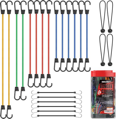 Frunop Piece Assorted Bungee Cords With Hooks Set Includes