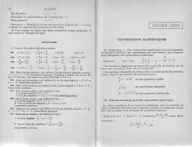 Manuels anciens Lebossé Hémery Arithmétique Algèbre et Géométrie