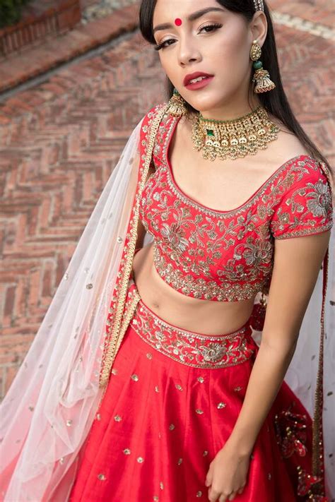 Buy Keerthi Kadire Raw Silk Embroidered Lehenga Set Online Aza Fashions