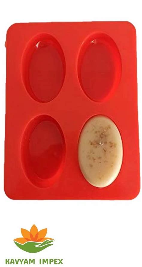 Silicone Resin Moulds Silicone Soap Mold 100 Gms Oval Shape