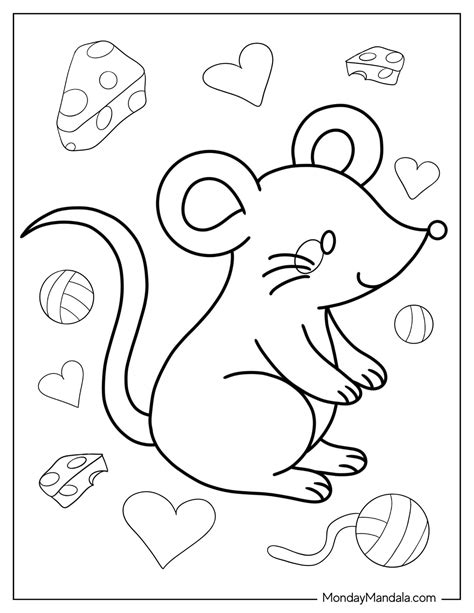 20 Mouse Coloring Pages Free Pdf Printables