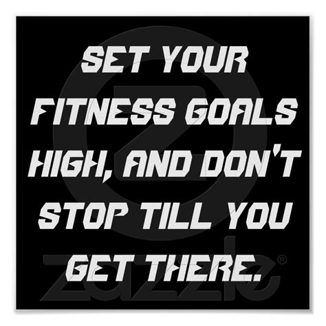 Fitness Goals Poster Fitness Goals Health And Fitness