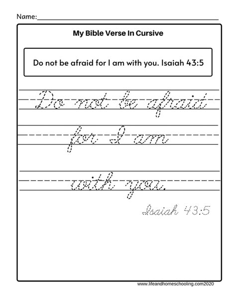 Tracing Bible Verses Tracing Bible Verse Cursive Bible Verses For