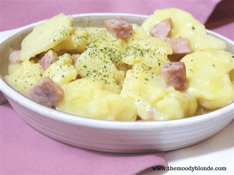 Easy Instant Pot Scalloped Potatoes With Ham ~ The Moody Blonde