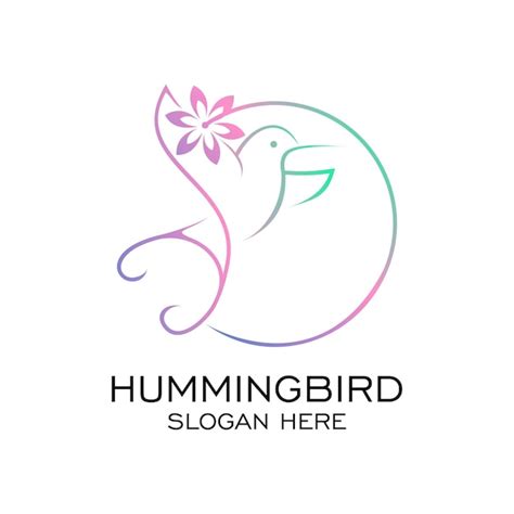 Premium Vector Hummingbird Logo Design Simple Concept Premium Vector