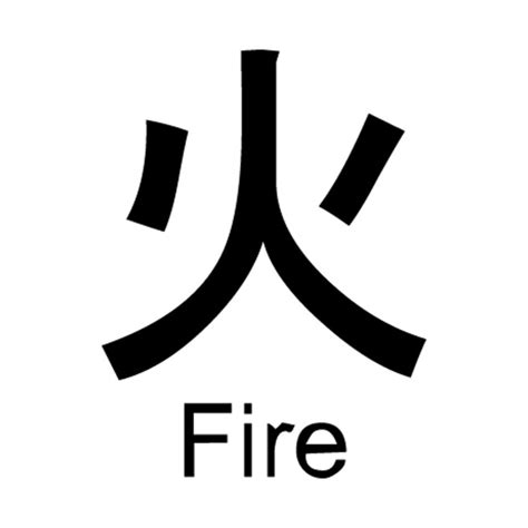 Japanese Symbol Fire Fire T Shirt Teepublic