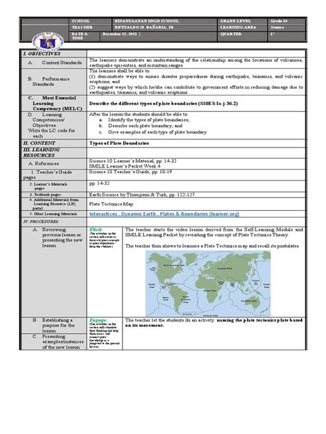 Types of Plate Boundaries | PDF