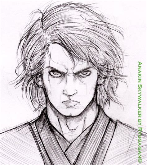 Anakin Skywalker Sketch By Ryuga San On Deviantart