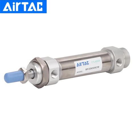 Airtac Actuadores Neum Ticos Serie Mf Mini Cilindro De Aire De Acero