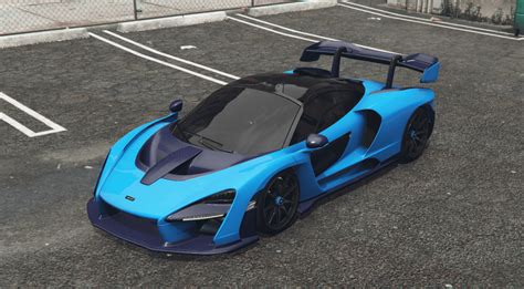 Shmee Mso Mclaren Senna Dark Blue Carbon Fiber Livery Gta