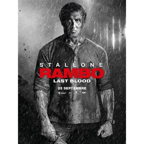 Rambo Last Blood Sylvester Stallone Paz Vega X Cm Affiche