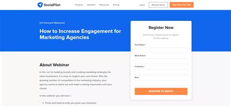 10 High Converting Webinar Landing Page Examples | Hubilo