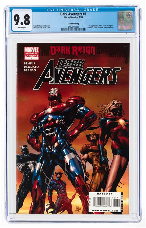 Hake's - DARK AVENGERS #1 MARCH 2009 CGC 9.8 NM/MINT (FIRST DARK ...