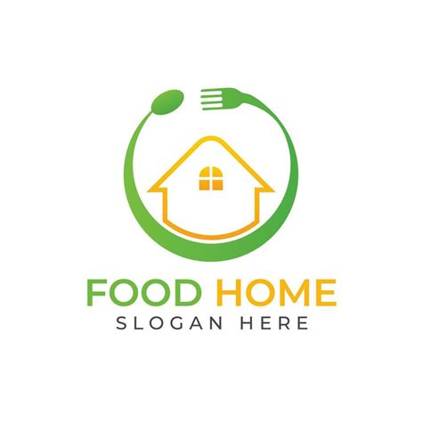 Home food logo design and restaurant house logo template. 24200896 ...