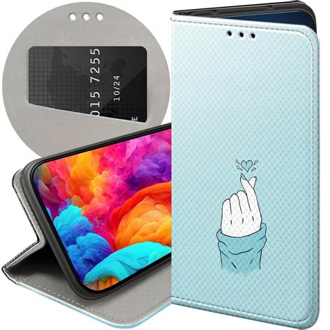 ETUI Z KLAPKĄ DO REDMI NOTE 11 PRO 5G WZORY NIEBIESKIE BLUE BLAU