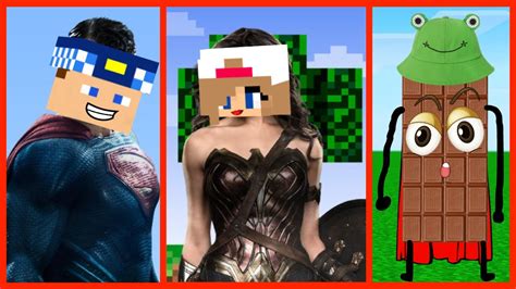 MİNECRAFT PARODİLERİ SÜPER KAHRAMANLARIN GERÇEK YÜZLERİ Minecraft