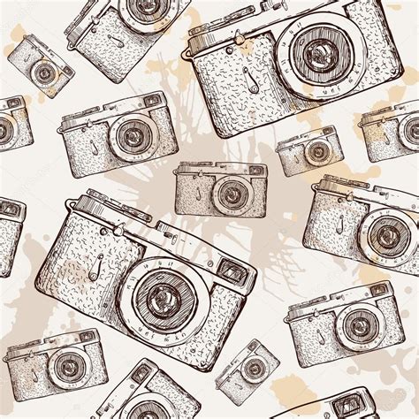 Camera Seamless Pattern Stock Vector Iriskana 36833193