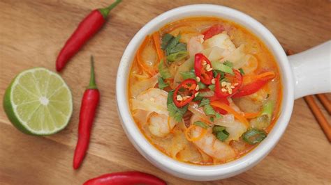 Thai Shrimp Soup Recipe Table And Flavor