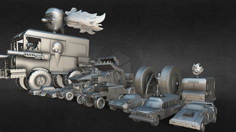 Twisted Metal 2 All Characters Hd High Detail Buy Royalty Free 3d