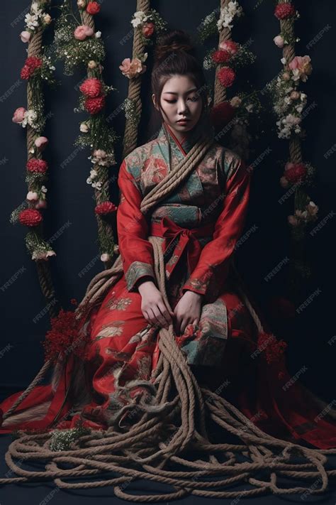 Premium AI Image | Beautiful asian woman in traditional japanese kimono