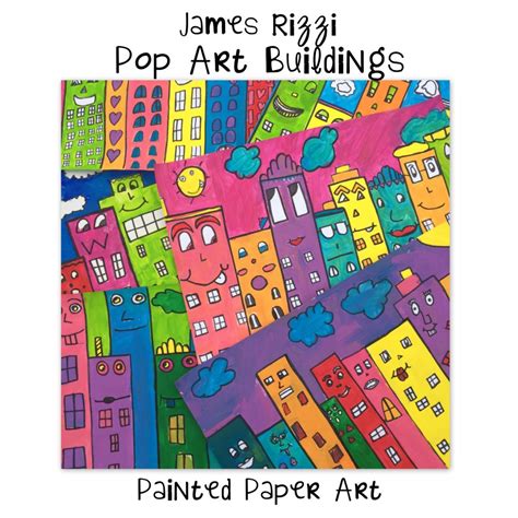 James Rizzi ~ Pop Art Buildings – Painted Paper Art