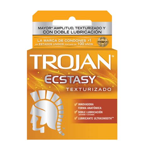 Preservativo Trojan Ecstasy 2 Piezas Iconika Beauty Shop