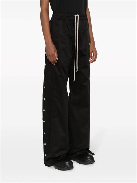 Rick Owens DRKSHDW Pusher Cotton Track Pants Black FARFETCH