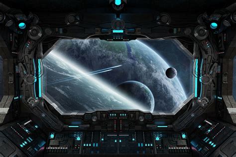 A Spaceship Cockpit Poster Art Print X Cm Gsm Alien Space