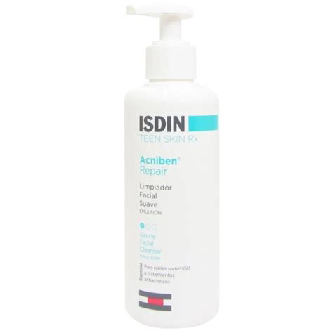 Isdin Limpiador Facial Suave Emulsion Acniben Repair 180 Ml Farmacias