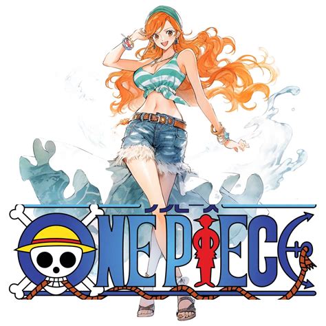 Nami Poster 1 PNG’S, Nami Watercolor Clipart, One piece PNG, One Piece