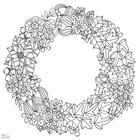 Printable Full Page Christmas Coloring Pages For Adults Wikipooster