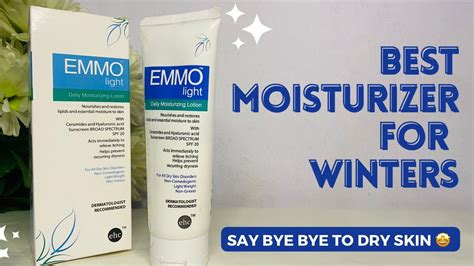 Best Moisturizer For Dry Skin Emmo Light Lotion Review Youtube