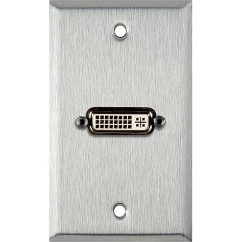 My Custom Shop DVI Wall Plate Stainless Steel WPL 1185 B H