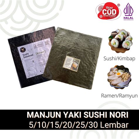 Jual Manjun Yaki Sushi Nori Lembaran Nori Rumput Laut Nori Seaweed