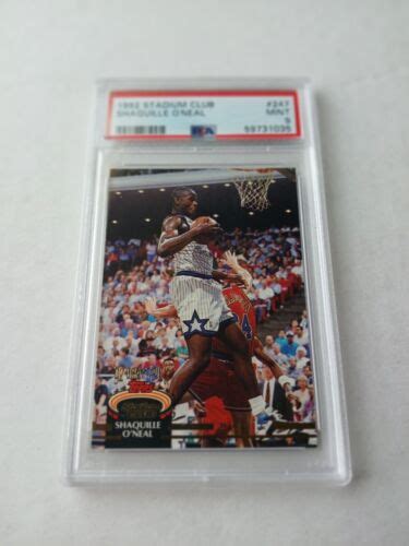 Shaquille O Neal RC PSA 9 1992 93 Topps Stadium Club 247 Rookie Magic