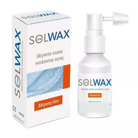 SOLWAX ACTIVE aktywnie usuwa woskowinę uszną spray do uszu 15 ml