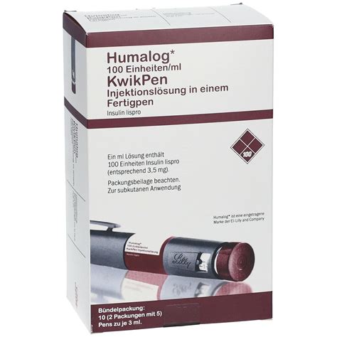 Humalog E Ml Kwikpen St Mit Dem E Rezept Kaufen Shop Apotheke